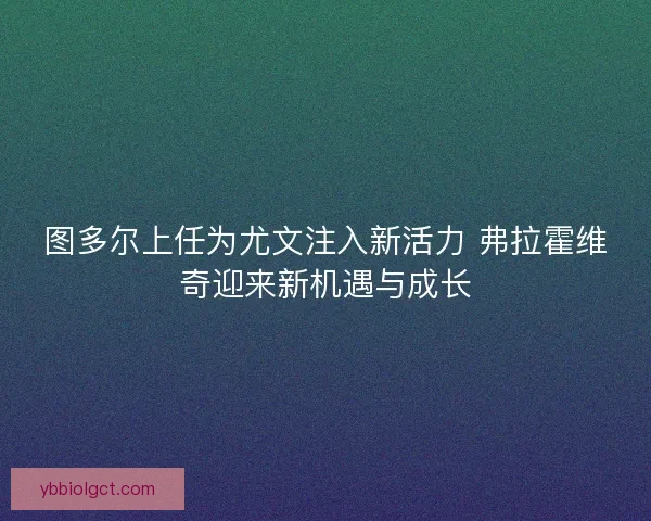 图多尔上任为尤文注入新活力 弗拉霍维奇迎来新机遇与成长